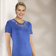 Anlassblusen - Shirt-Tunika mit Strasssteinen – Farbe ROYALBLAU – Ansicht 2 Anlassblusen - Shirt-Tunika mit Strasssteinen, in Größe 036 bis 054, in Farbe ROYALBLAU – Farbe ROYALBLAU – Ansicht 2