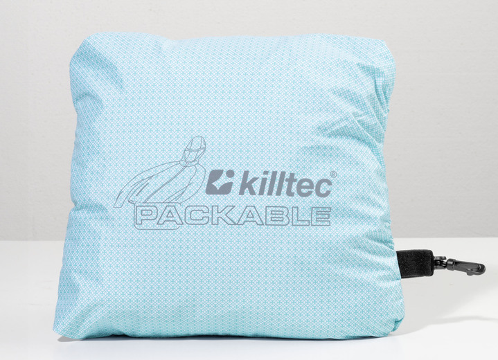 Kurz - Funktionsjacke mit fester Kapuze, in Größe 034 bis 050, in Farbe BALIBLAU-WEISS Ansicht 3