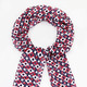 - Schal mit Fantasiedessin, in Farbe WEISS-ROT-MARINE – Farbe WEISS-ROT-MARINE – Ansicht 1