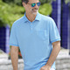 Shirts - Poloshirt mit Brusttasche – Farbe HELLBLAU Shirts - Poloshirt mit Brusttasche, in Größe 046 bis 062, in Farbe OLIV