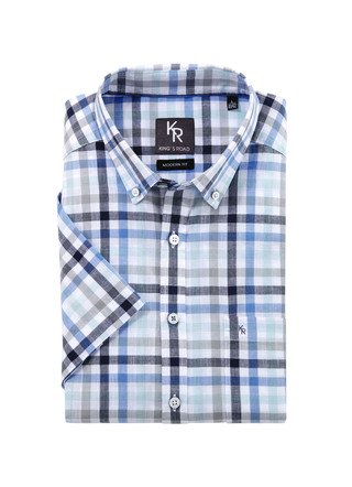 "King's Road"-Hemd mit Button-Down-Kragen in 4 Farben