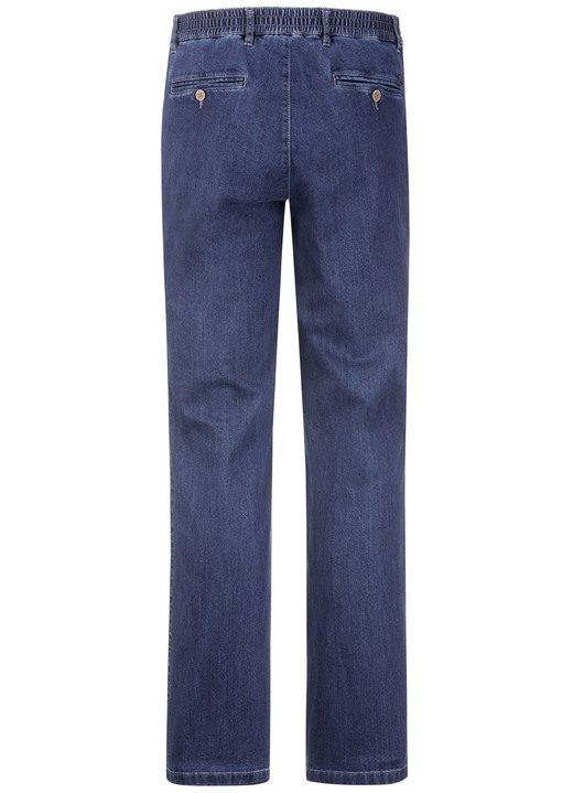 Jeans - Jeans mit Gummibund in 3 Farben, in Größe 024 bis 062, in Farbe JEANSBLAU Ansicht 6