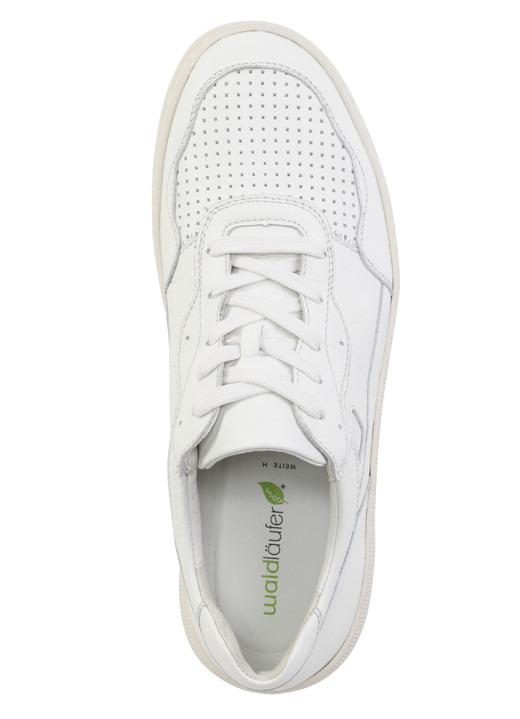 Slipper & Schnürschuhe - Waldläufer Schnürschuh aus genarbtem Nappaleder, in Größe 10 bis 9 1/2, in Farbe NATURWEISS Ansicht 2