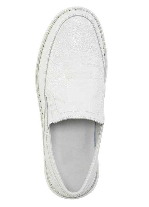 Slipper & Schnürschuhe - GINO GALANTE Slipper aus genarbtem Nappaleder, in Größe 040 bis 046, in Farbe DUNKELBLAU Ansicht 5