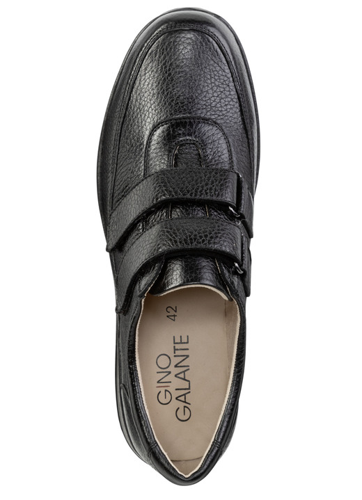 Slipper & Schnürschuhe - GINO GALANTE Klettschuh aus Hirsch-Nappaleder, in Größe 039 bis 045, in Farbe SCHWARZ Ansicht 2