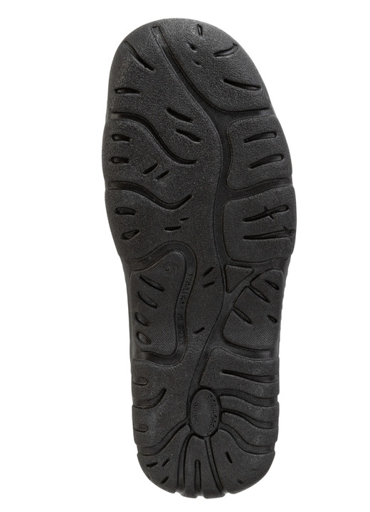 Slipper & Schnürschuhe - GINO GALANTE Slipper aus genarbtem Rind-Nappaleder, in Größe 040 bis 046, in Farbe SCHWARZ Ansicht 4