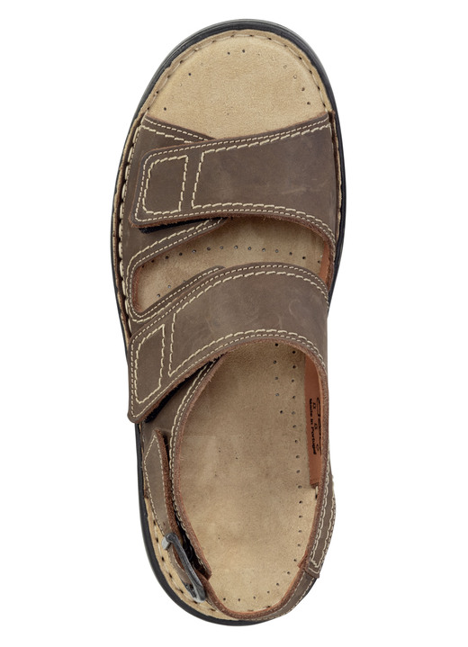 Sandalen & Pantoletten - GINO GALANTE Sandale aus gefettetem, schattiertem Rind-Nubukleder, in Größe 040 bis 047, in Farbe JEANS Ansicht 5