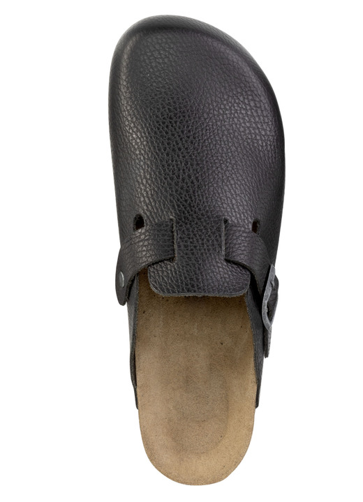 Sandalen & Pantoletten - GINO GALANTE Clog aus schattiertem, genarbtem Rindleder, in Größe 040 bis 047, in Farbe TABAKBRAUN Ansicht 6