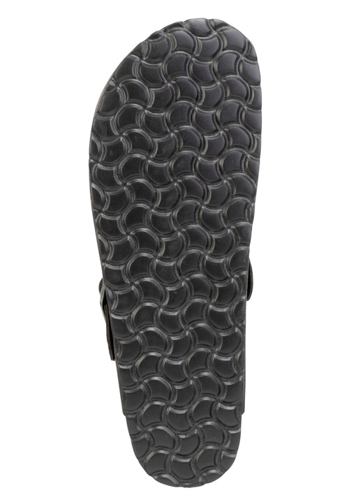 Sandalen & Pantoletten - GINO GALANTE Clog aus schattiertem, genarbtem Rindleder, in Größe 040 bis 047, in Farbe TABAKBRAUN Ansicht 7