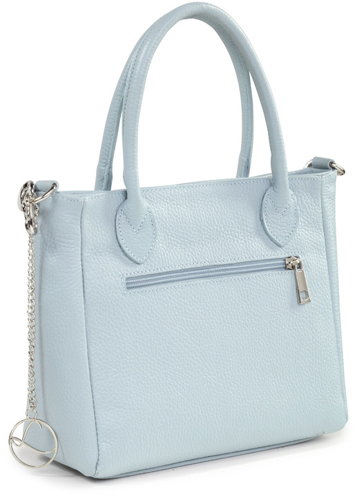 Taschen - Laurina Tasche aus genarbtem Kalb-Nappaleder mit Zierkette, in Farbe SCHWARZ Ansicht 5