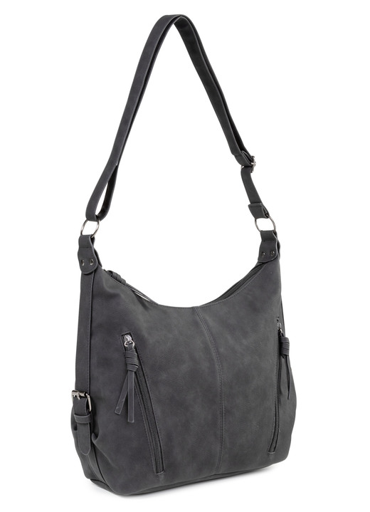 Damen - Tasche aus weichem, dezent schattiertem Synthetik, in Farbe JEANSBLAU Ansicht 4