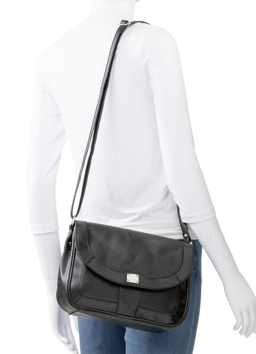 Taschen - Laurina, Tasche, Damen, mit verstellbarem Umhängeriemen, in Farbe SCHWARZ Ansicht 3