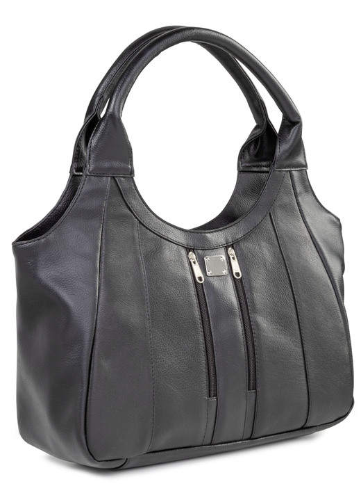 Taschen - Laurina, Tasche, Damen, aus Leder, in Farbe SCHWARZ Ansicht 1