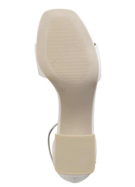 Sandaletten & Pantoletten - ELENA EDEN Sandalette aus bestem Nappaleder, in Größe 036 bis 042, in Farbe ECRU Ansicht 3