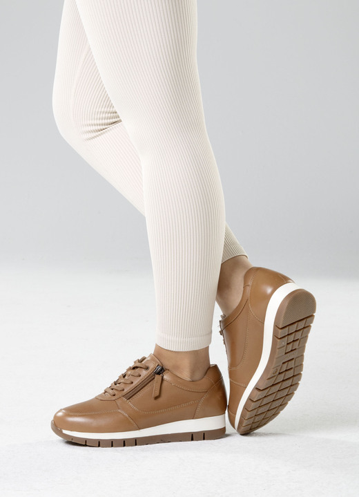 Slipper & Schnürschuhe - ELENA EDEN, sportliche Damen-Sneaker, Weite H, mit herausnehmbarem Fußbett Ansicht 12 Slipper & Schnürschuhe - ELENA EDEN, sportliche Damen-Sneaker, Weite H, mit herausnehmbarem Fußbett, in Größe 036 bis 042, in Farbe WEISS Ansicht 12