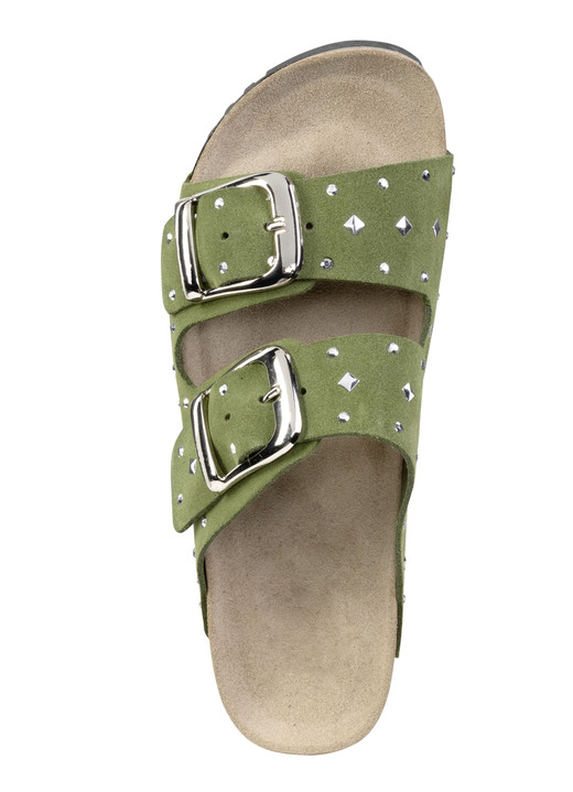 Sandaletten & Pantoletten - ELENA EDEN Pantolette mit angesagtem Nietenbesatz Ansicht 5 Sandaletten & Pantoletten - ELENA EDEN Pantolette mit angesagtem Nietenbesatz, in Größe 036 bis 042, in Farbe BEIGE Ansicht 5