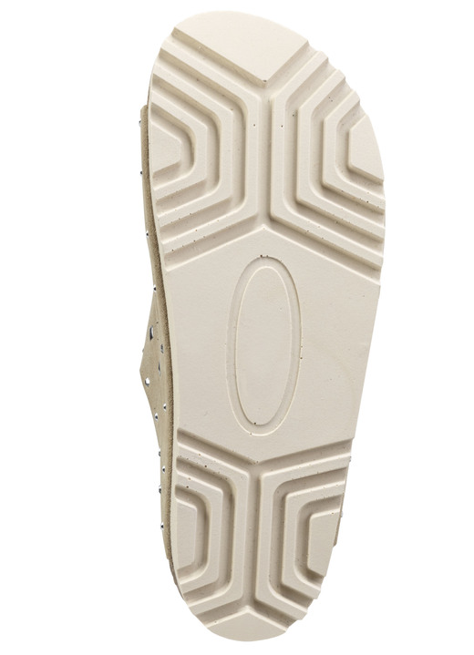 Sandaletten & Pantoletten - ELENA EDEN Pantolette mit angesagtem Nietenbesatz, in Größe 036 bis 042, in Farbe MOOSGRÜN Ansicht 9