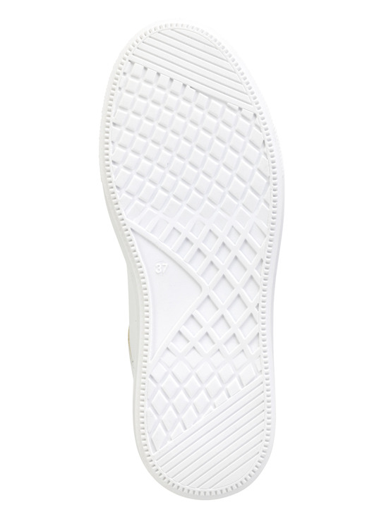 Slipper & Schnürschuhe - ELENA EDEN Sneaker mit niedlichen Herzchen besetzt, in Größe 035 bis 041, in Farbe WEISS-BUNT Ansicht 3