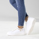 Slipper & Schnürschuhe - ELENA EDEN, stylische Damen-Sneaker, Weite G, herausnehmbares Fußbett – Farbe WEISS – Ansicht 5 Slipper & Schnürschuhe - ELENA EDEN, stylische Damen-Sneaker, Weite G, herausnehmbares Fußbett, in Größe 036 bis 042, in Farbe WEISS – Farbe WEISS – Ansicht 5