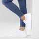 Slipper & Schnürschuhe - ELENA EDEN, stylische Damen-Sneaker, Weite G, herausnehmbares Fußbett – Farbe WEISS – Ansicht 4 Slipper & Schnürschuhe - ELENA EDEN, stylische Damen-Sneaker, Weite G, herausnehmbares Fußbett, in Größe 036 bis 042, in Farbe WEISS – Farbe WEISS – Ansicht 4