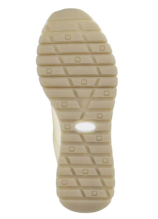 Slipper & Schnürschuhe - ELENA EDEN Sneaker aus schimmerndem Nappaleder, in Größe 036 bis 042, in Farbe CHAMPAGNER Ansicht 3