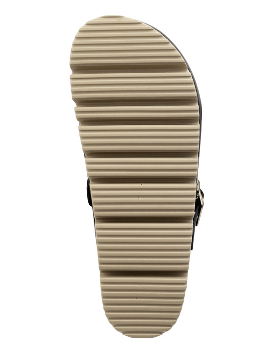 Sandaletten & Pantoletten - ELENA EDEN, klassische Damen-Clogs, Weite H, mit Klettspange, in Größe 036 bis 042, in Farbe BEIGE Ansicht 6