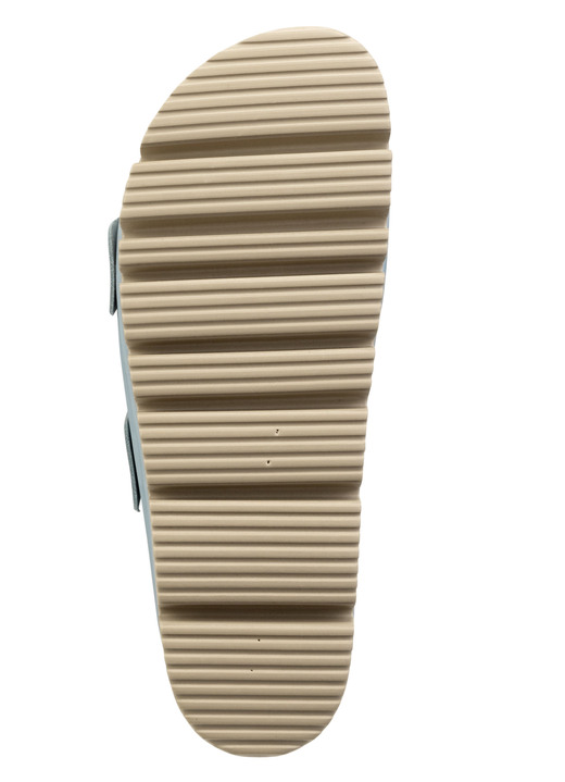 Sandaletten & Pantoletten - ELENA EDEN, bequeme Damen-Pantoletten, Weite H, mit Klettspange, in Größe 036 bis 042, in Farbe HELLBLAU Ansicht 3