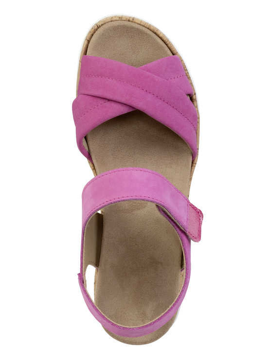 Sandaletten & Pantoletten - ELENA EDEN, bequeme Damen-Sandalen, Weite H, mit herausnehmbarem Fußbett, in Größe 035 bis 041, in Farbe PINK Ansicht 2