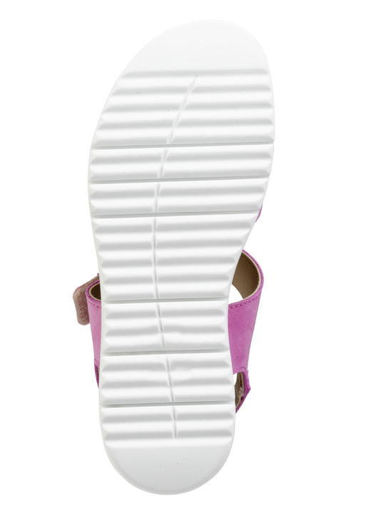 Sandaletten & Pantoletten - ELENA EDEN, bequeme Damen-Sandalen, Weite H, mit herausnehmbarem Fußbett, in Größe 035 bis 041, in Farbe PINK Ansicht 3