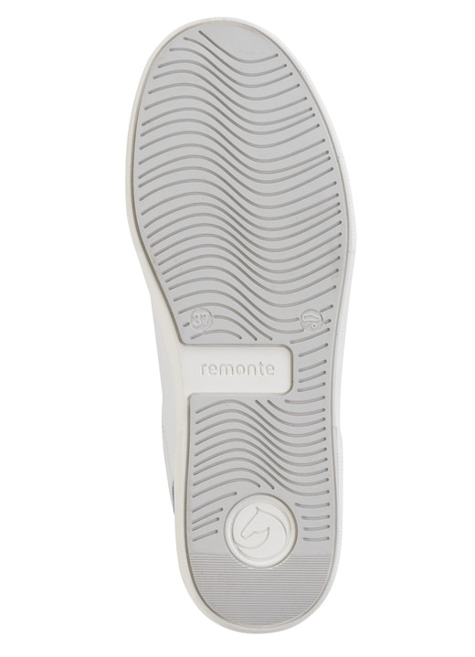 Slipper & Schnürschuhe - Remonte Sneaker aus Nappa- und Veloursleder mit Metallic-Besatz, in Größe 036 bis 042, in Farbe BLAU-WEISS-SILBER Ansicht 3
