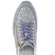 Slipper & Schnürschuhe - Rieker Schnür-Sneaker aus bedrucktem Synthetikmaterial, in Größe 036 bis 042, in Farbe HELLGRAU-SILBER – Farbe HELLBLAU-SILBER – Ansicht 2