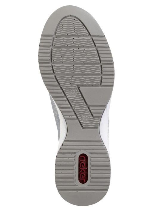 Slipper & Schnürschuhe - Rieker Schnür-Sneaker aus bedrucktem Synthetikmaterial, in Größe 036 bis 042, in Farbe HELLGRAU-SILBER Ansicht 11