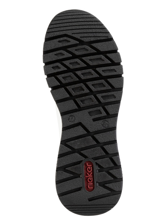 Slipper & Schnürschuhe - Rieker, stylische Damen-Sneaker, Weite H, mit herausnehmbarem Fußbett, in Größe 036 bis 042, in Farbe WEISS-SCHWARZ Ansicht 3