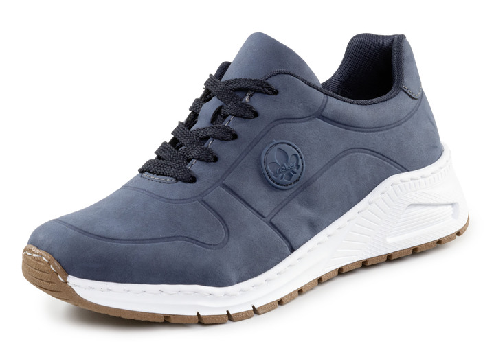 Slipper & Schnürschuhe - Rieker, stylische Damen-Sneaker, Weite H, mit herausnehmbarem Fußbett, in Größe 036 bis 042, in Farbe WEISS-SCHWARZ Ansicht 9