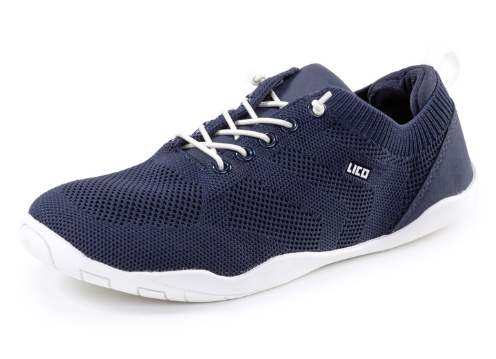 Slipper & Schnürschuhe - Komfortable Damen-Barfußschuhe, mit herausnehmbarem Fußbett, in Größe 036 bis 042, in Farbe MARINE Ansicht 1