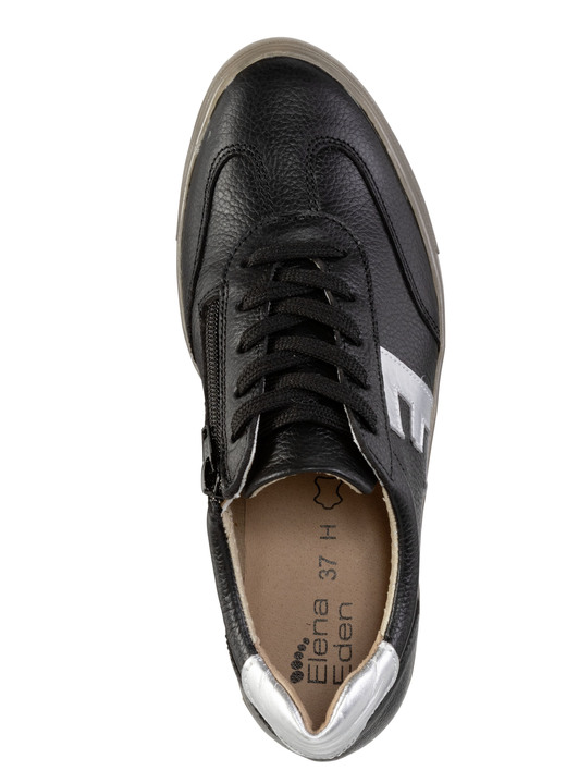 Slipper & Schnürschuhe - ELENA EDEN Schnür-Sneaker aus genarbtem Nappaleder, in Größe 036 bis 042, in Farbe ALTGOLD-BRAUN Ansicht 5