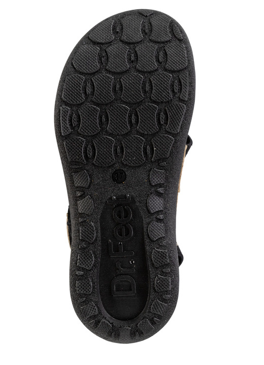 Sandaletten & Pantoletten - Stegspangen-Sandale mit Kork-Besätzen, in Größe 036 bis 042, in Farbe BLEU Ansicht 6