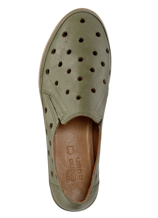 Slipper & Schnürschuhe - ELENA EDEN Slipper aus weichem Nappaleder mit Lochungen, in Größe 036 bis 041, in Farbe BLEU Ansicht 8