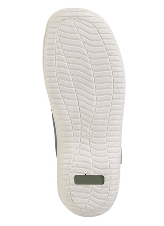 Slipper & Schnürschuhe - ELENA EDEN Schnürschuh aus Nappaleder mit Knitter-Struktur, in Größe 036 bis 042, in Farbe JEANS