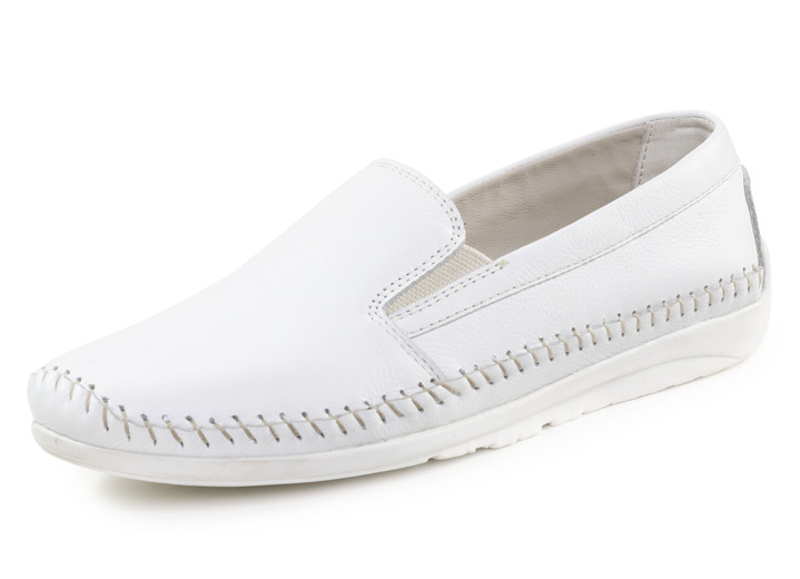 Slipper & Schnürschuhe - ELENA EDEN Slipper mit seitlichen Gummizügen Ansicht 4 Slipper & Schnürschuhe - ELENA EDEN Slipper mit seitlichen Gummizügen, in Größe 036 bis 042, in Farbe JEANS Ansicht 4