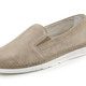 Slipper & Schnürschuhe - ELENA EDEN Slipper mit seitlichen Gummizügen, in Größe 036 bis 042, in Farbe WEISS – Farbe SANDBEIGE – Ansicht 1