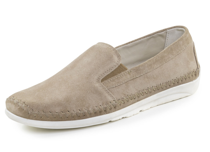 Slipper & Schnürschuhe - ELENA EDEN Slipper mit seitlichen Gummizügen, in Größe 036 bis 042, in Farbe WEISS Ansicht 4