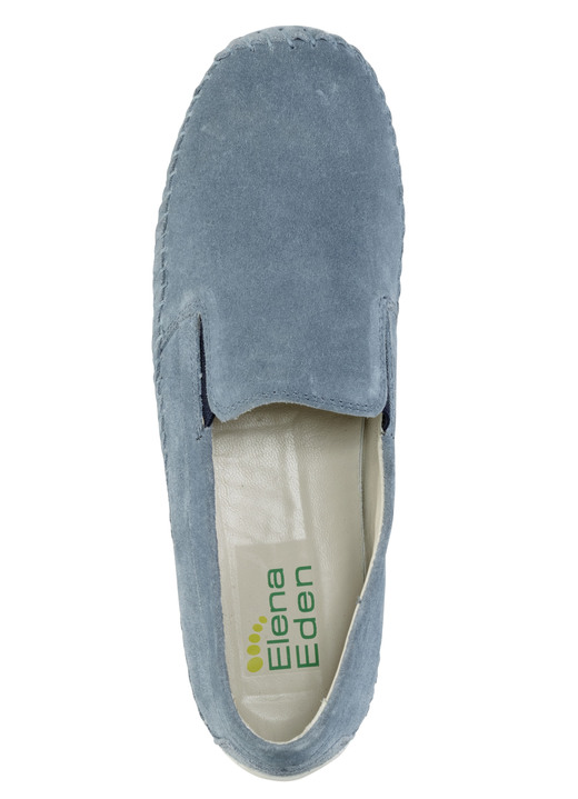 Slipper & Schnürschuhe - ELENA EDEN Slipper mit seitlichen Gummizügen, in Größe 036 bis 042, in Farbe JEANS Ansicht 2
