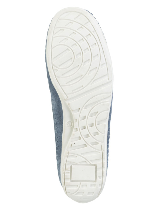 Slipper & Schnürschuhe - ELENA EDEN Slipper mit seitlichen Gummizügen Ansicht 3 Slipper & Schnürschuhe - ELENA EDEN Slipper mit seitlichen Gummizügen, in Größe 036 bis 042, in Farbe JEANS Ansicht 3