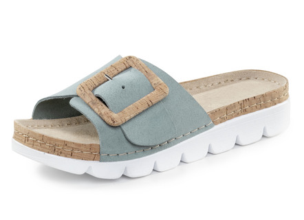 ELENA EDEN Pantolette aus weichem Veloursleder