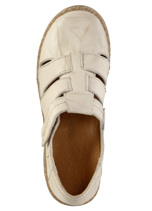 Slipper & Schnürschuhe - ELENA EDEN Slipper mit Knitter-Struktur, in Größe 036 bis 042, in Farbe KIESEL Ansicht 2