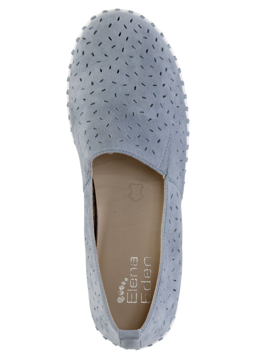 Slipper & Schnürschuhe - ELENA EDEN, sommerliche Damen-Slipper, Weite H, mit herausnehmbarem Fußbett, in Größe 036 bis 042, in Farbe TAUPE Ansicht 6