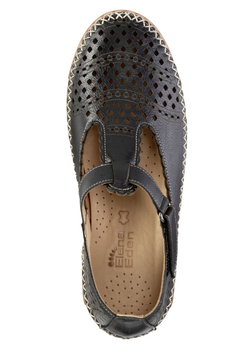 Weite H - ELENA EDEN, sommerliche Damen-Slipper, Weite H, mit Klettverschluss, in Größe 036 bis 043, in Farbe WEISS Ansicht 8