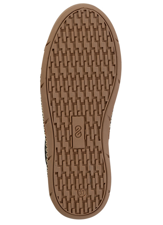 Weite H - ELENA EDEN, sommerliche Damen-Slipper, Weite H, mit Klettverschluss, in Größe 036 bis 043, in Farbe COGNAC Ansicht 9