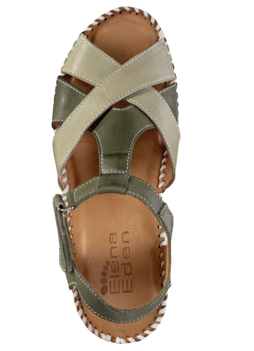 Sandaletten & Pantoletten - ELENA EDEN Sandalette aus weichem Nappaleder, in Größe 036 bis 041, in Farbe BLAU Ansicht 5